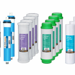 RO system - filter set - 100GPD - 2 year (4PP, 4GAC, 4CTO +2ROM + 2Post Carbon)