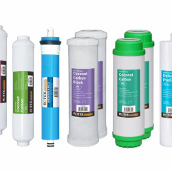 RO system - filter set ALK- 100GPD membrane - 1 year (2PP, 2GAC, 2CTO+ 1 ROM + 1 PC + 2ALK)