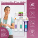 100 GPD - Under Sink 5-Stage RO drinking Filtration System NSF certified (no pump) & Alkaline with leak stop valve 100 GPD - Under Sink 5-Stage RO drinking Filtration System NSF certified (no pump) & Alkaline with leak stop valve